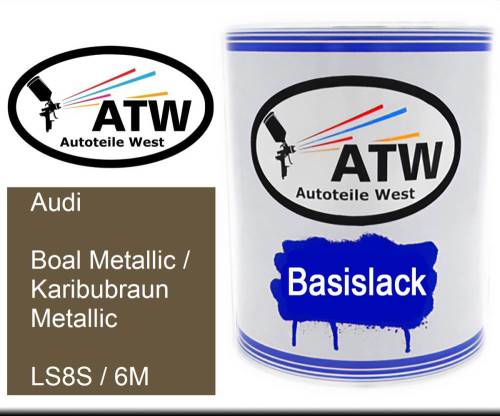 Audi, Boal Metallic / Karibubraun Metallic, LS8S / 6M: 1L Lackdose, von ATW Autoteile West.